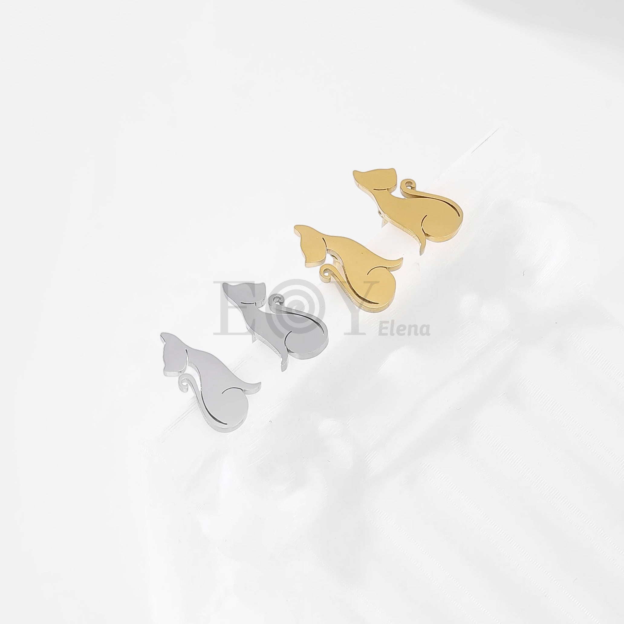 Pendientes gato alargado