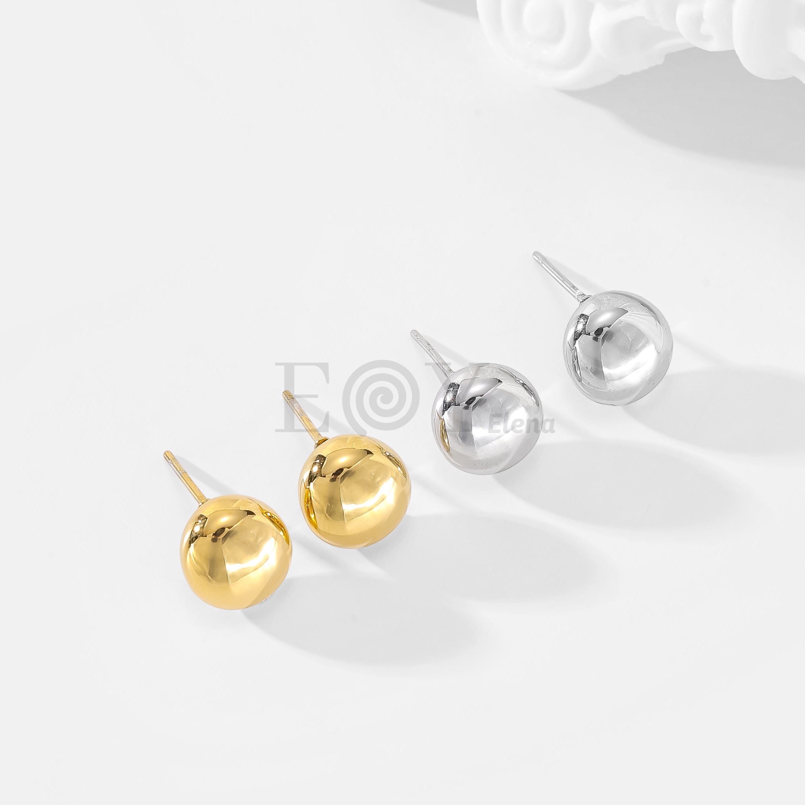 Pendientes bola redonda
