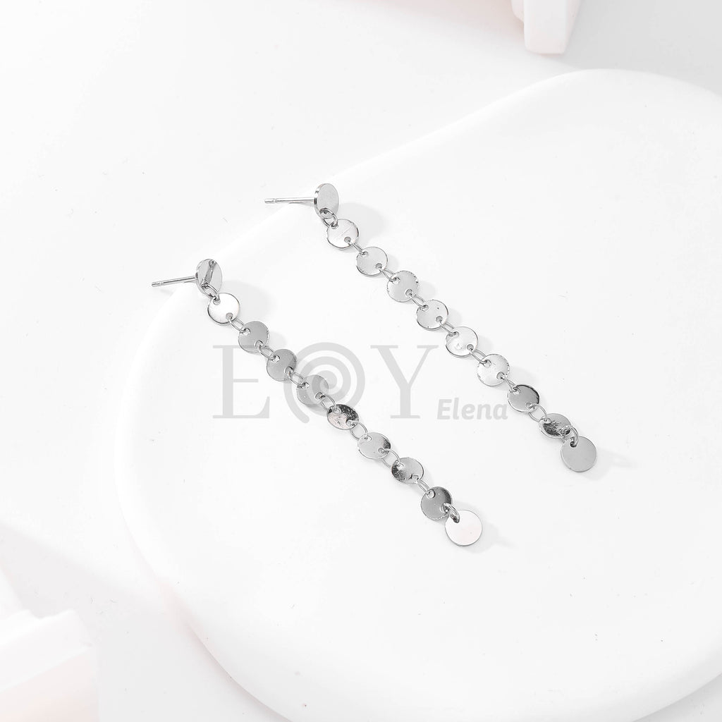 Pendientes largos de discos