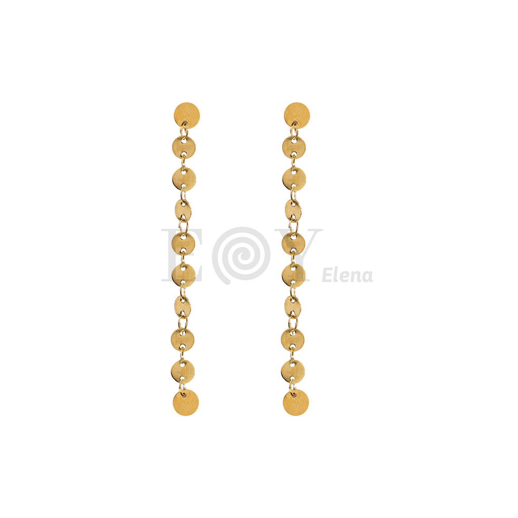 Pendientes largos de discos