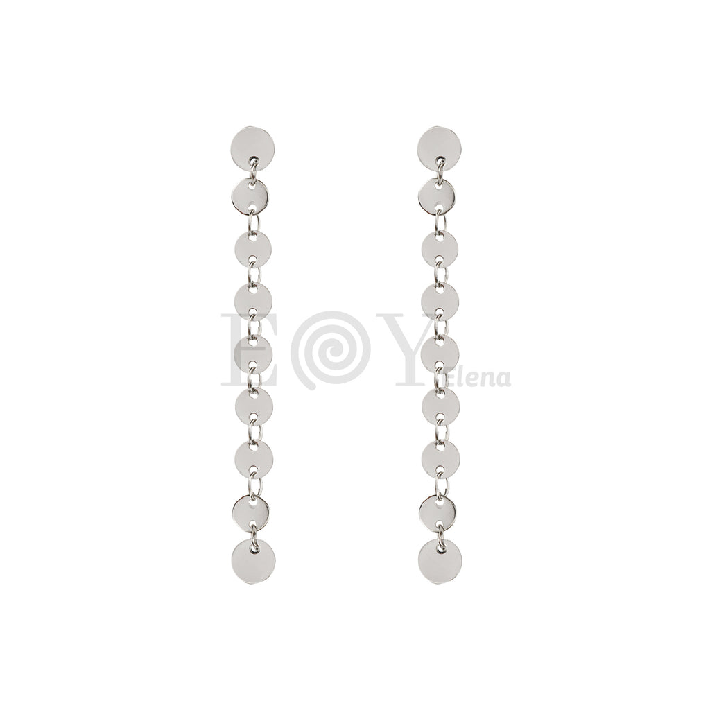 Pendientes largos de discos