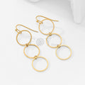 Pendientes de tres circulos