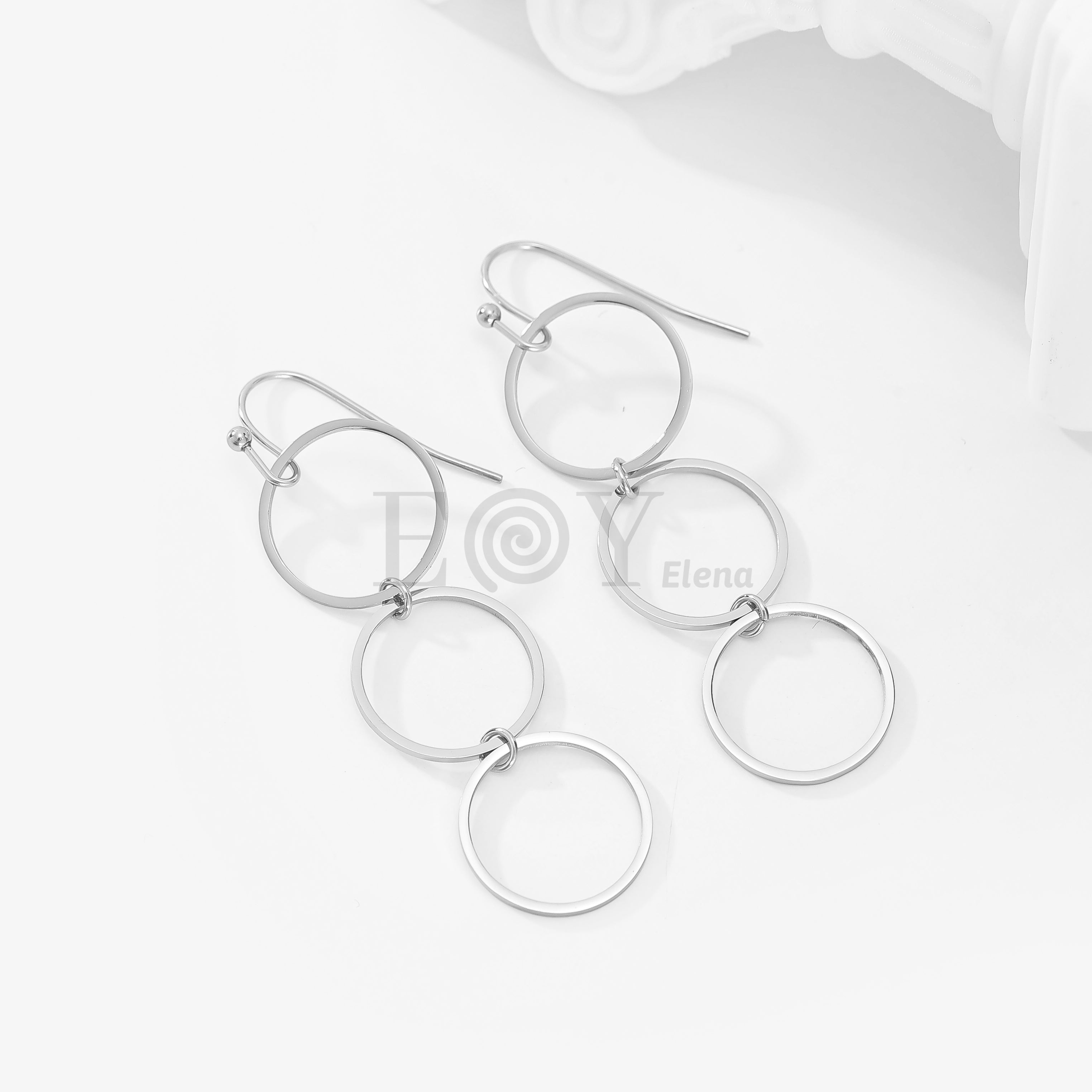 Pendientes de tres circulos