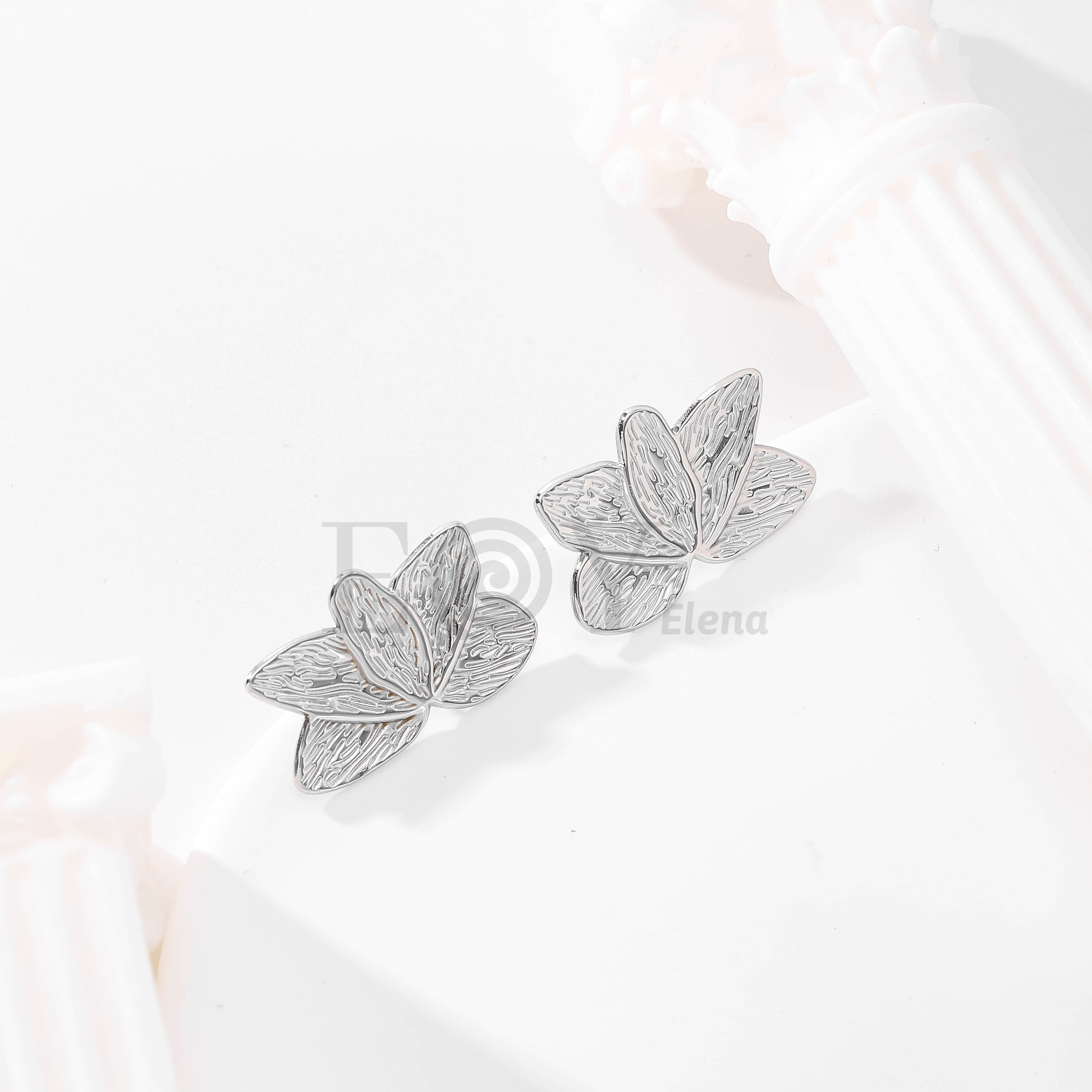 Pendientes flor grande
