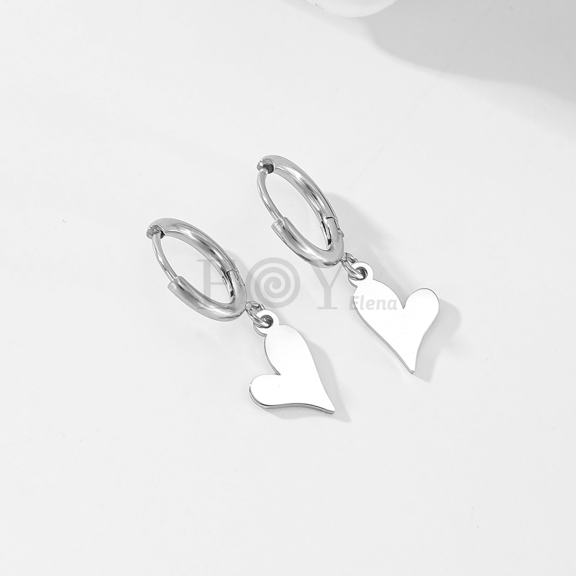 Pendientes de aro corazón