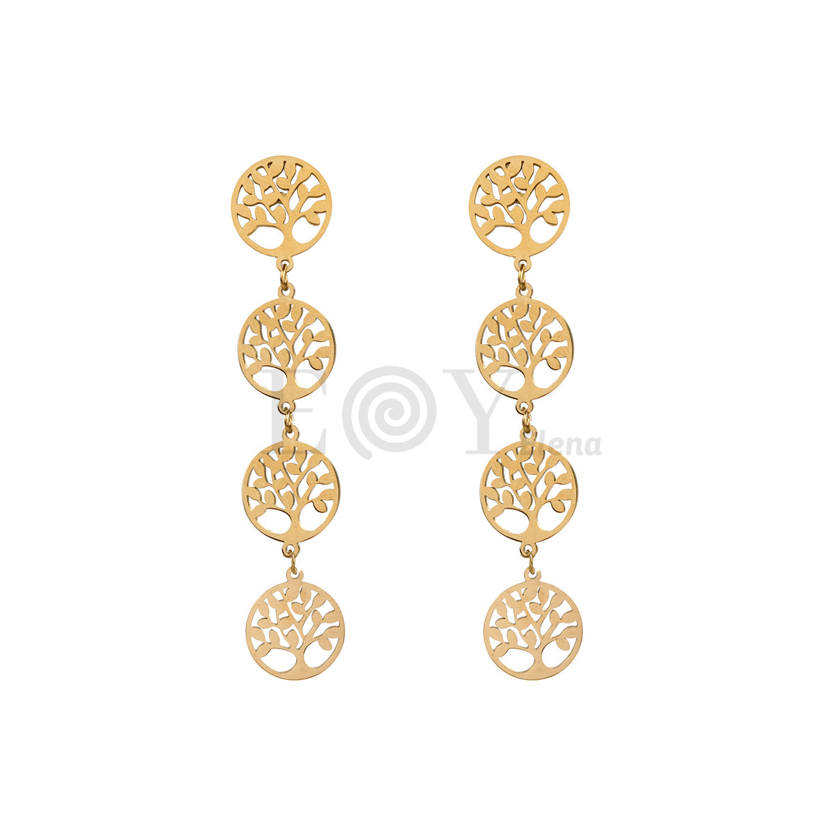 Pendientes largos árbol de la vida