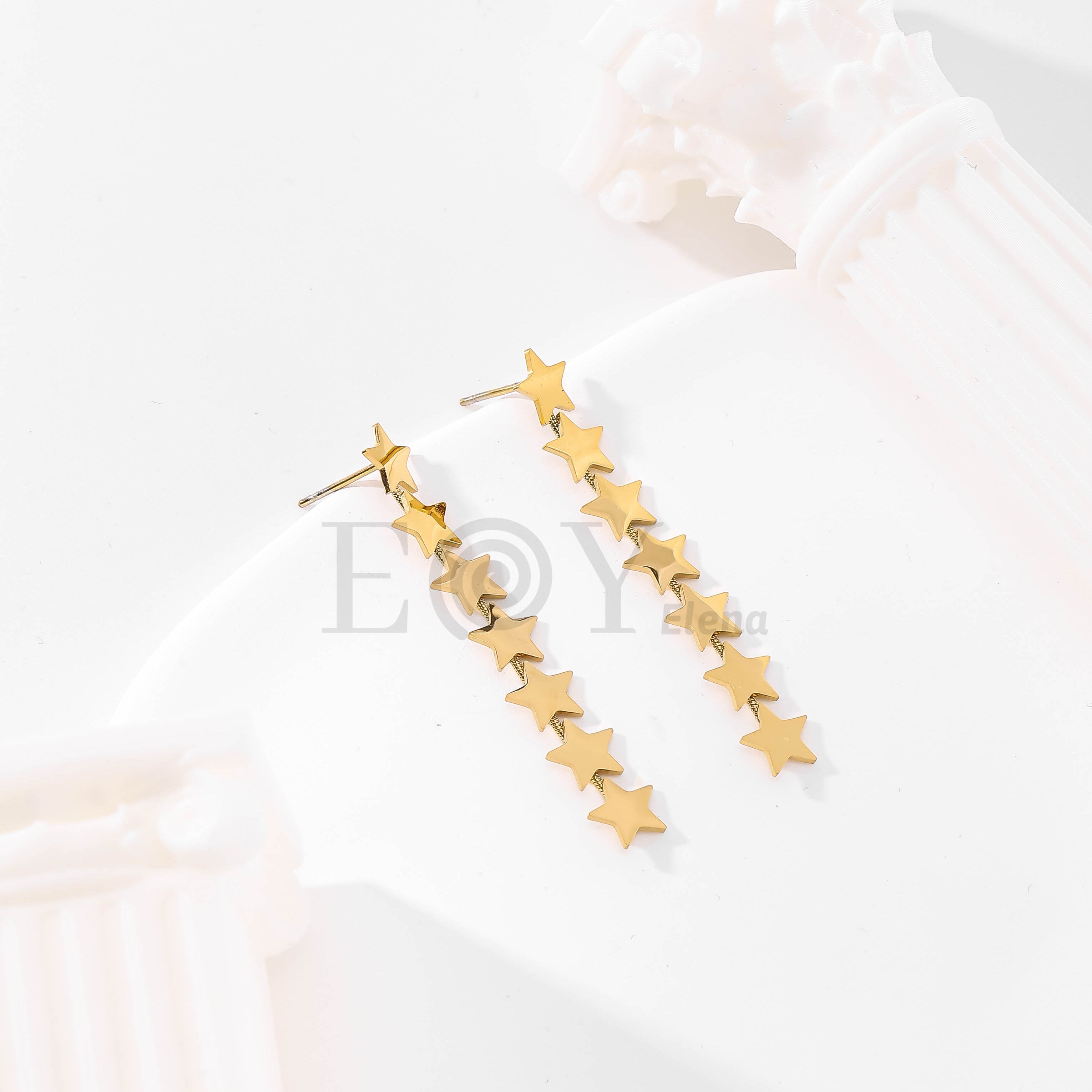 Pendientes largos de estrellas