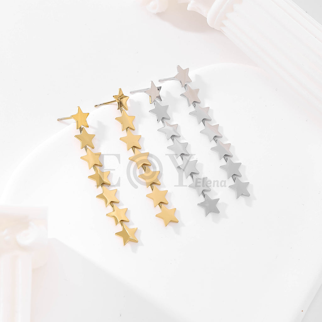 Pendientes largos de estrellas