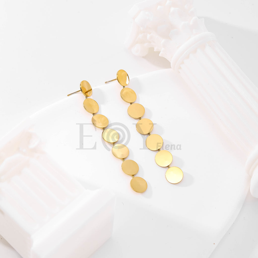 Pendientes largos de discos