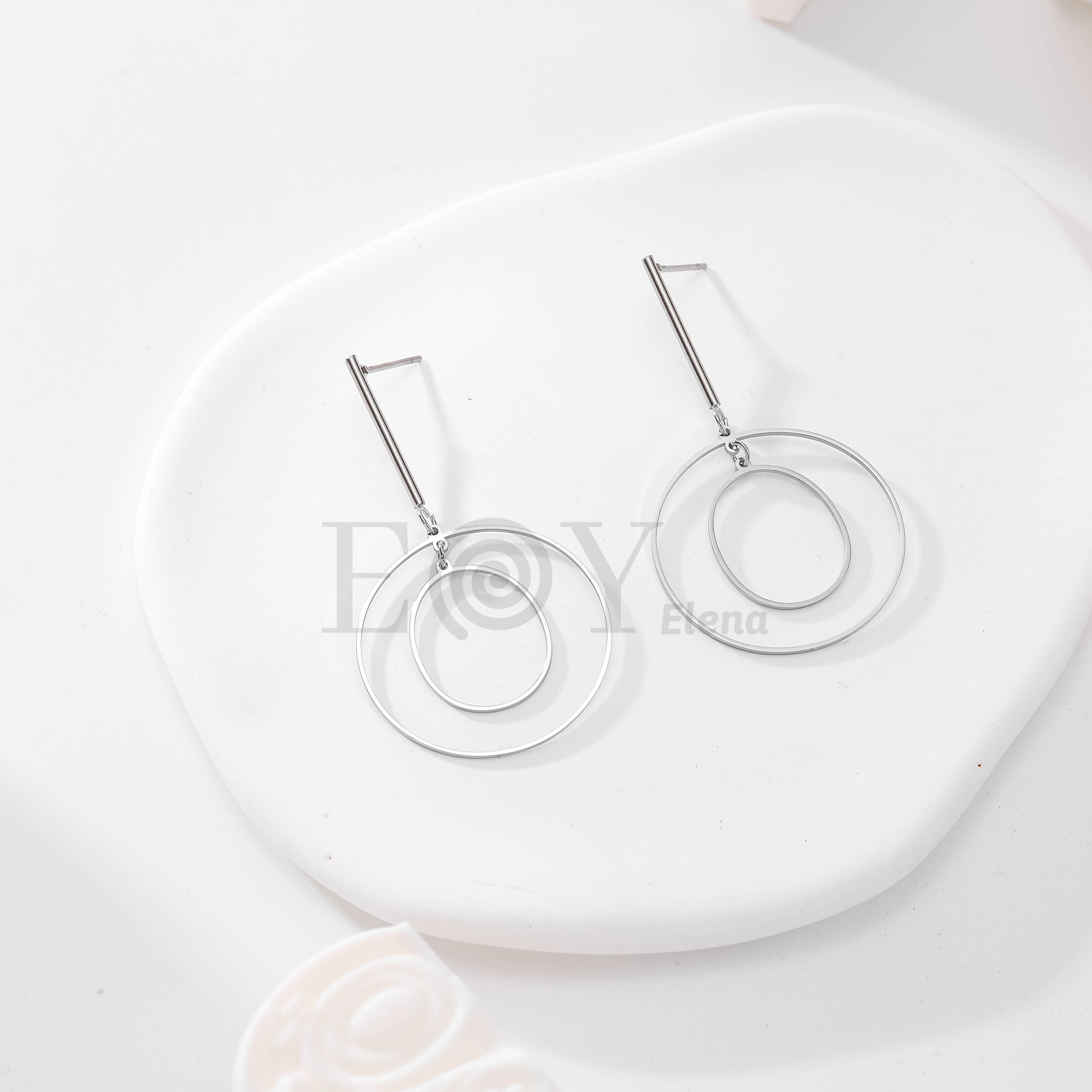Pendientes de doble aro