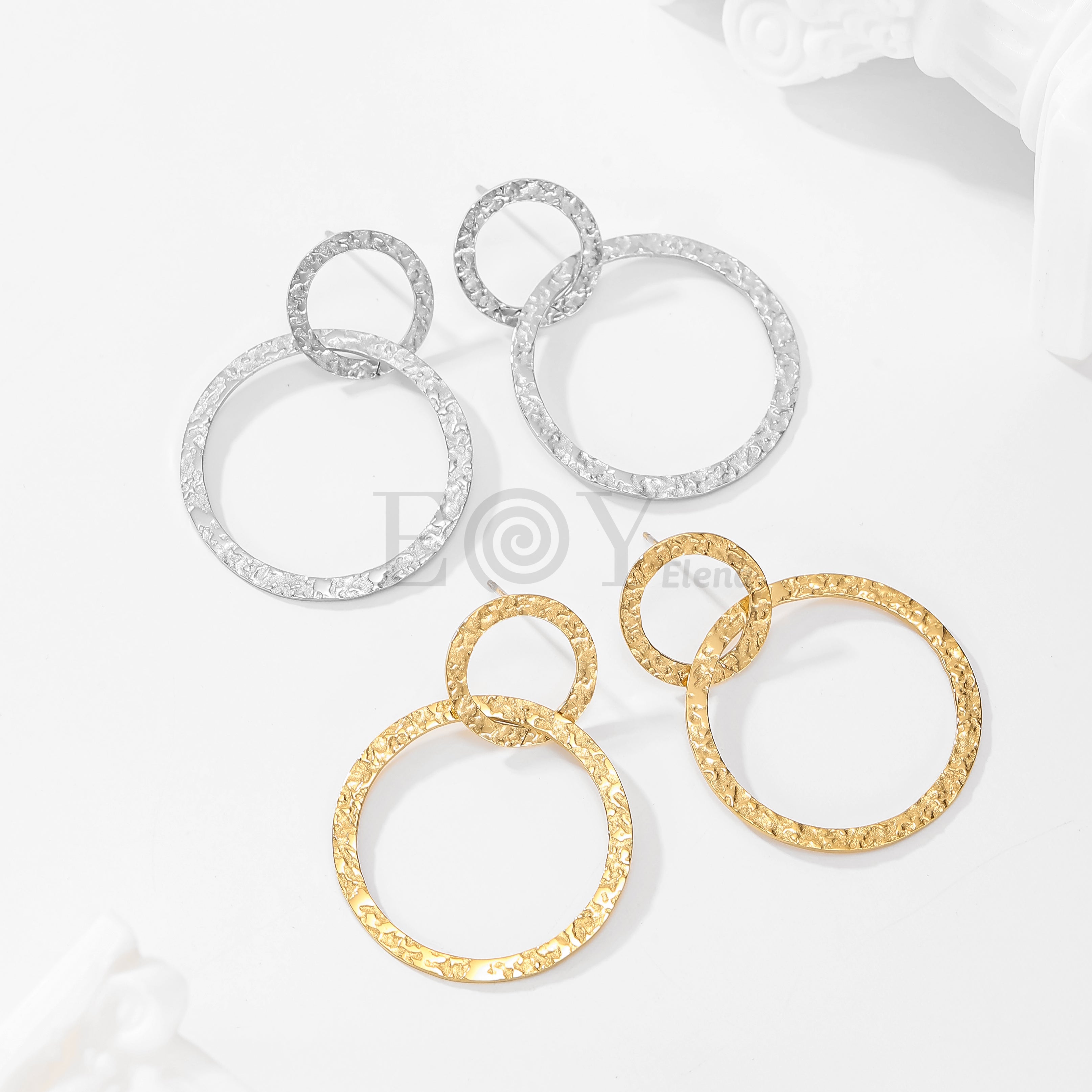Pendientes doble aro