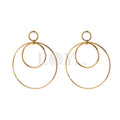 Pendientes doble aro acero