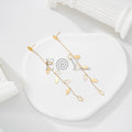 Pendientes largos hoja