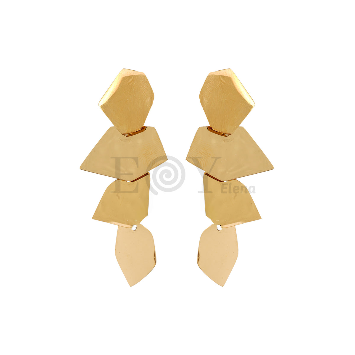 Pendientes largos forma irregular acero