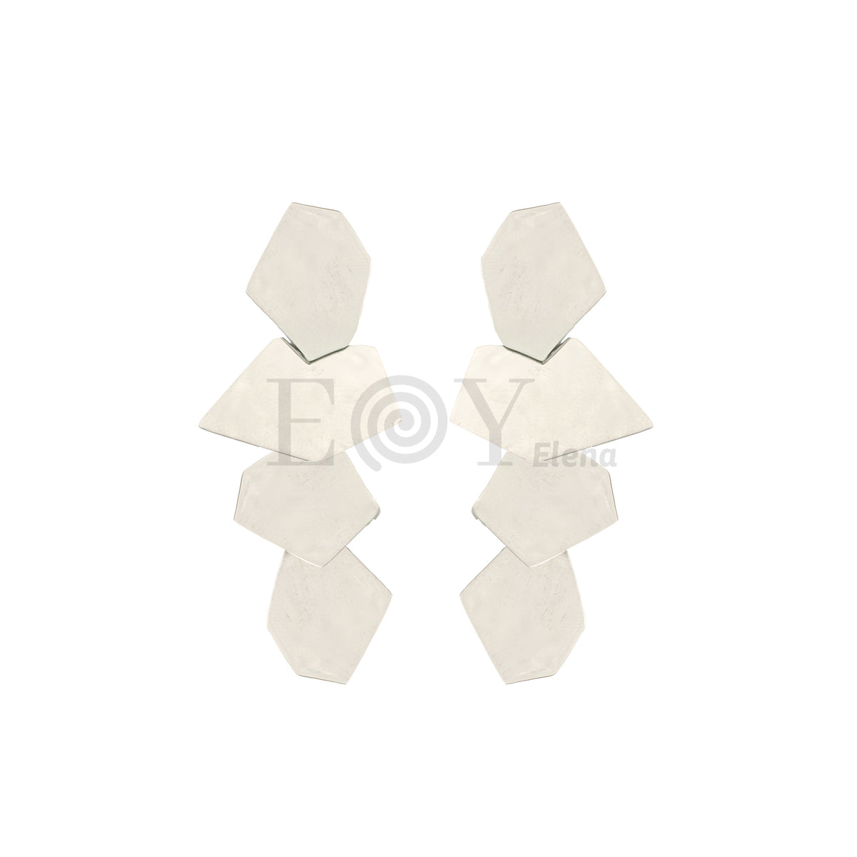 Pendientes largos forma irregular acero