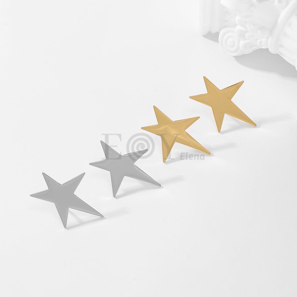 Pendientes estrella grande