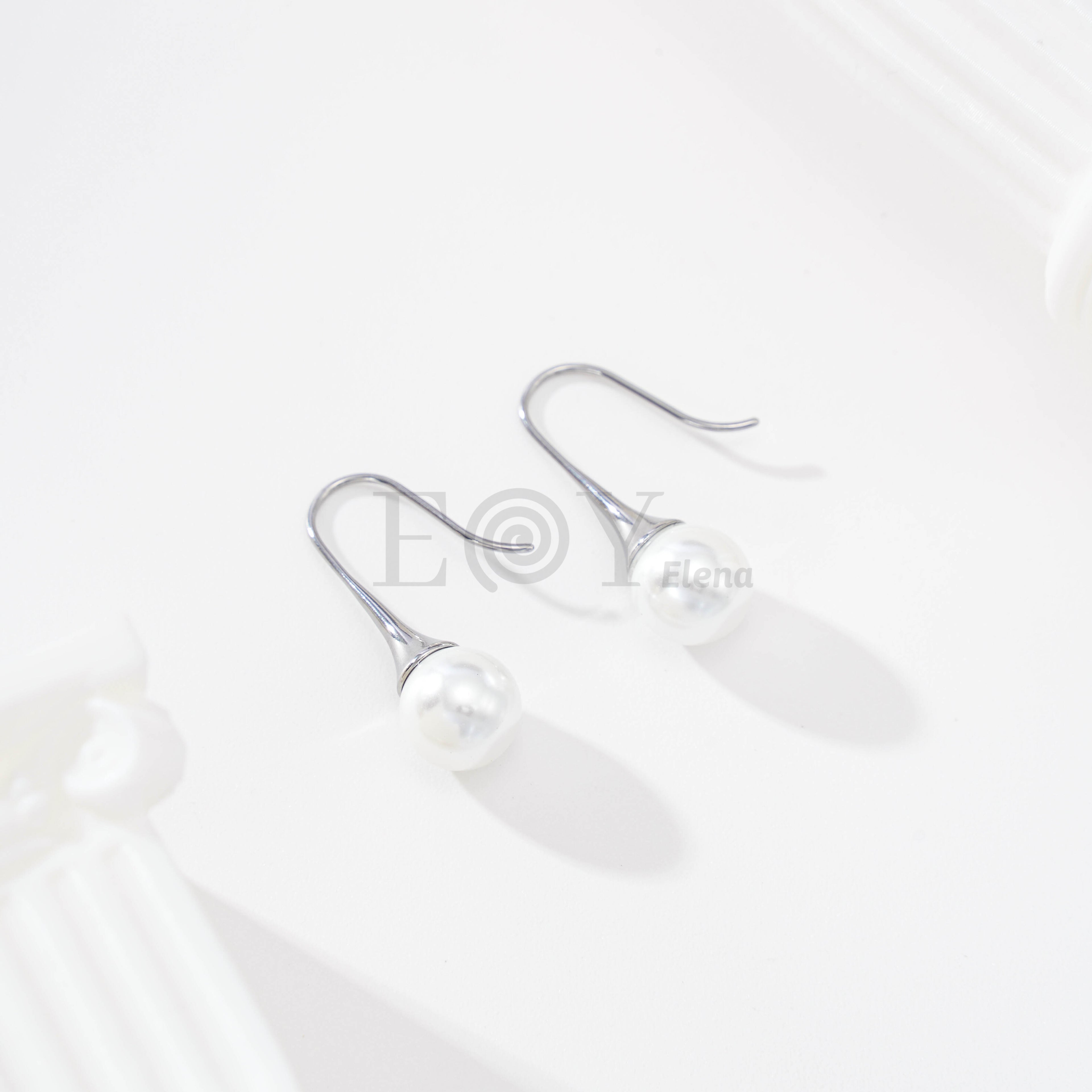 Pendientes con perla