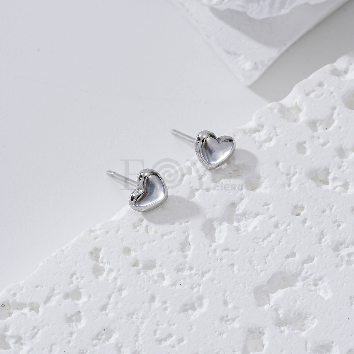 Pendientes corazón pequeño acero