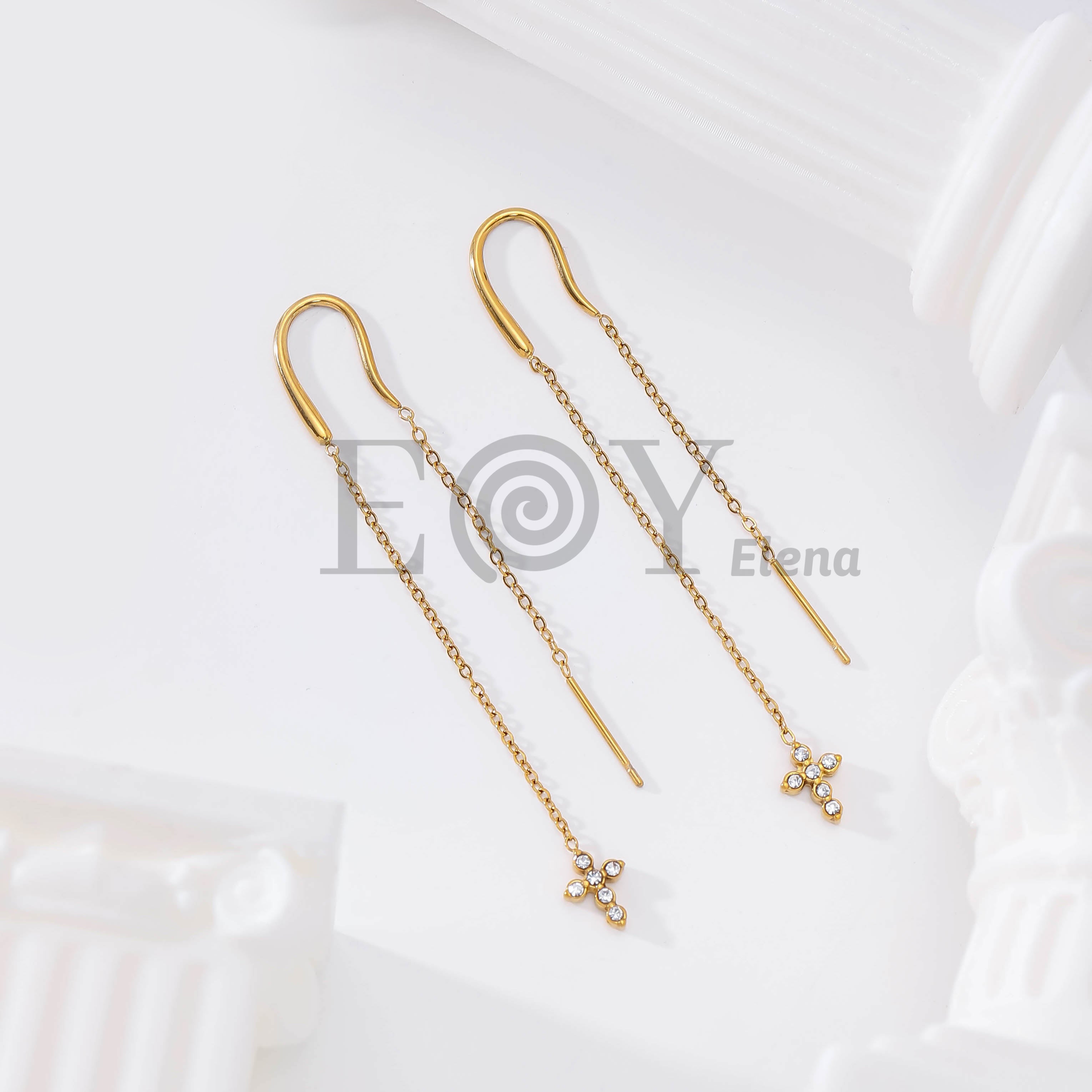 Pendientes Cruz Luminosa