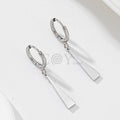 Pendientes Aro con Barra Colgante