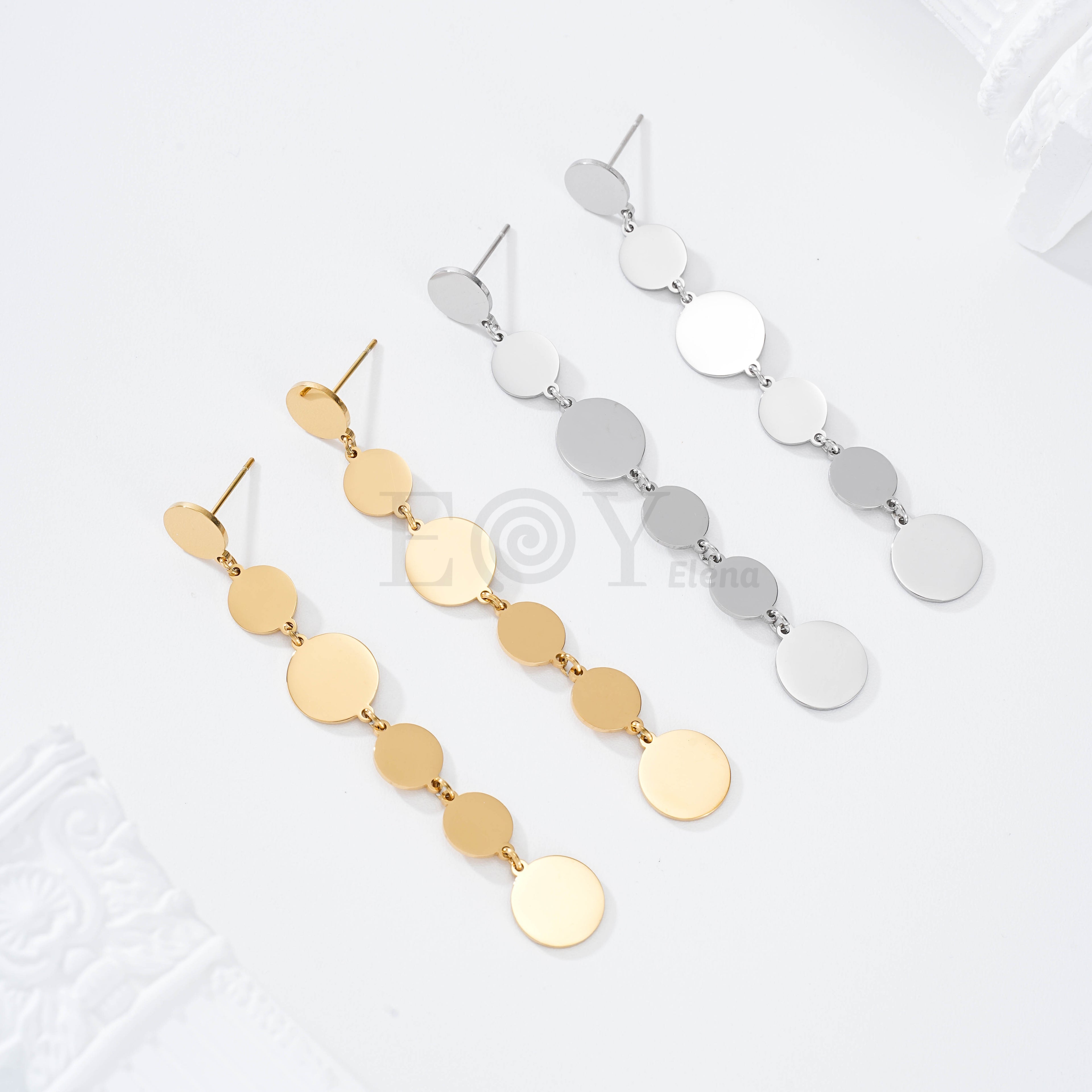 Pendientes largos chapas acero