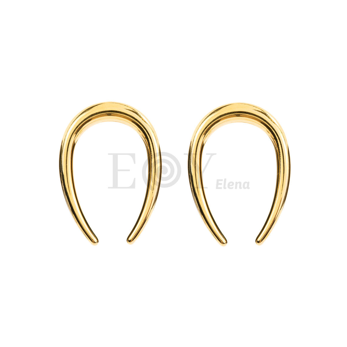 Pendientes u invertida acero