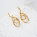 Pendientes espiral forma irregular acero