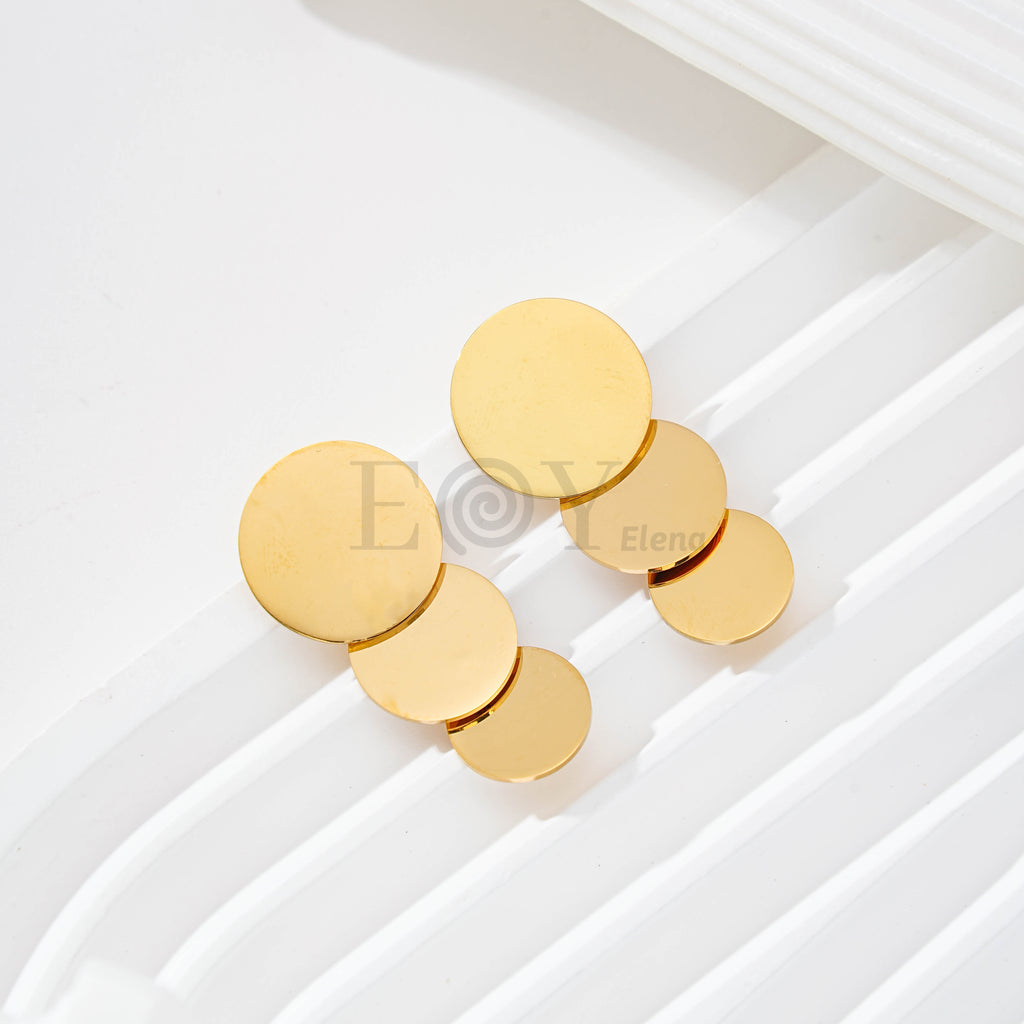 Pendientes de tres chapas
