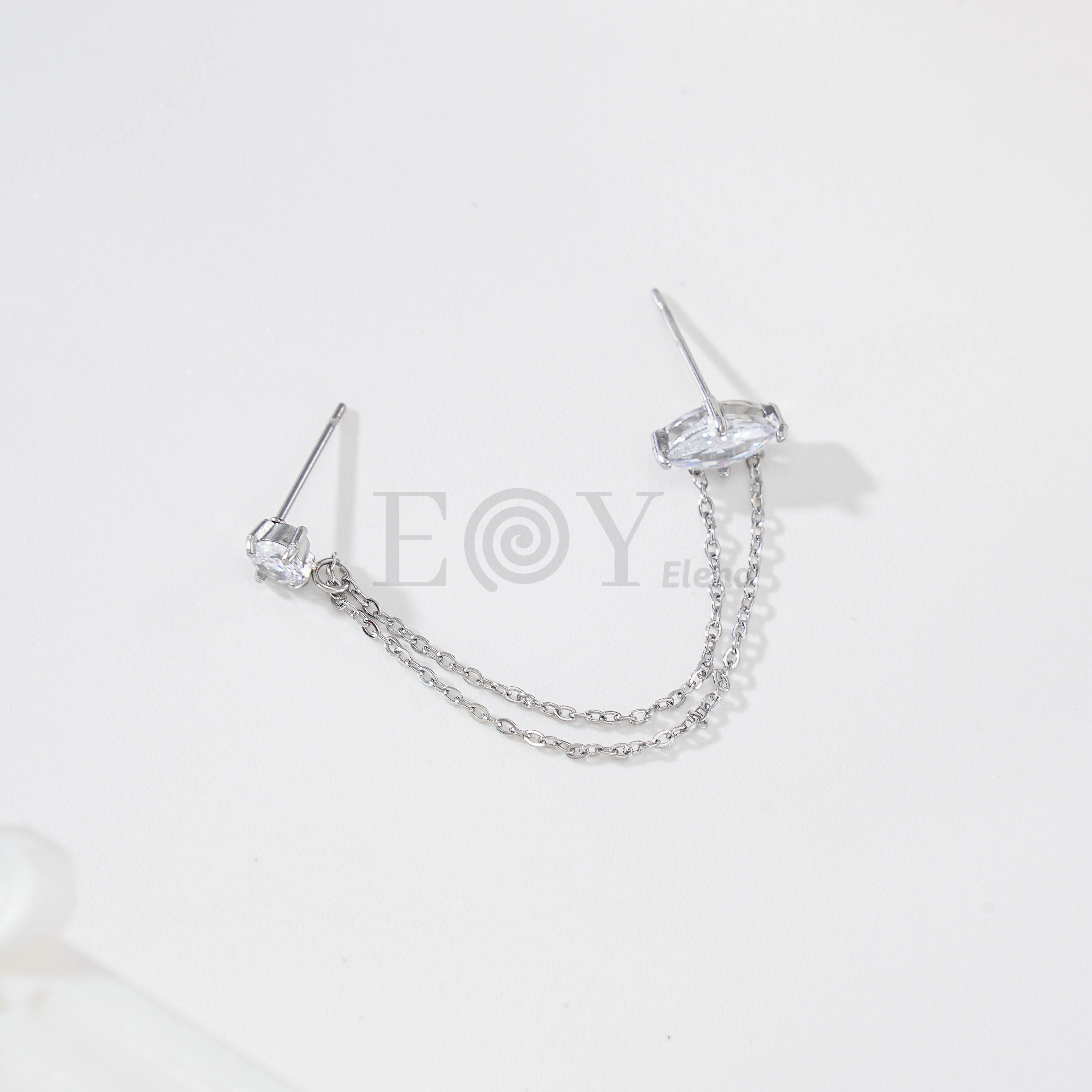 Pendientes circonita trepadora