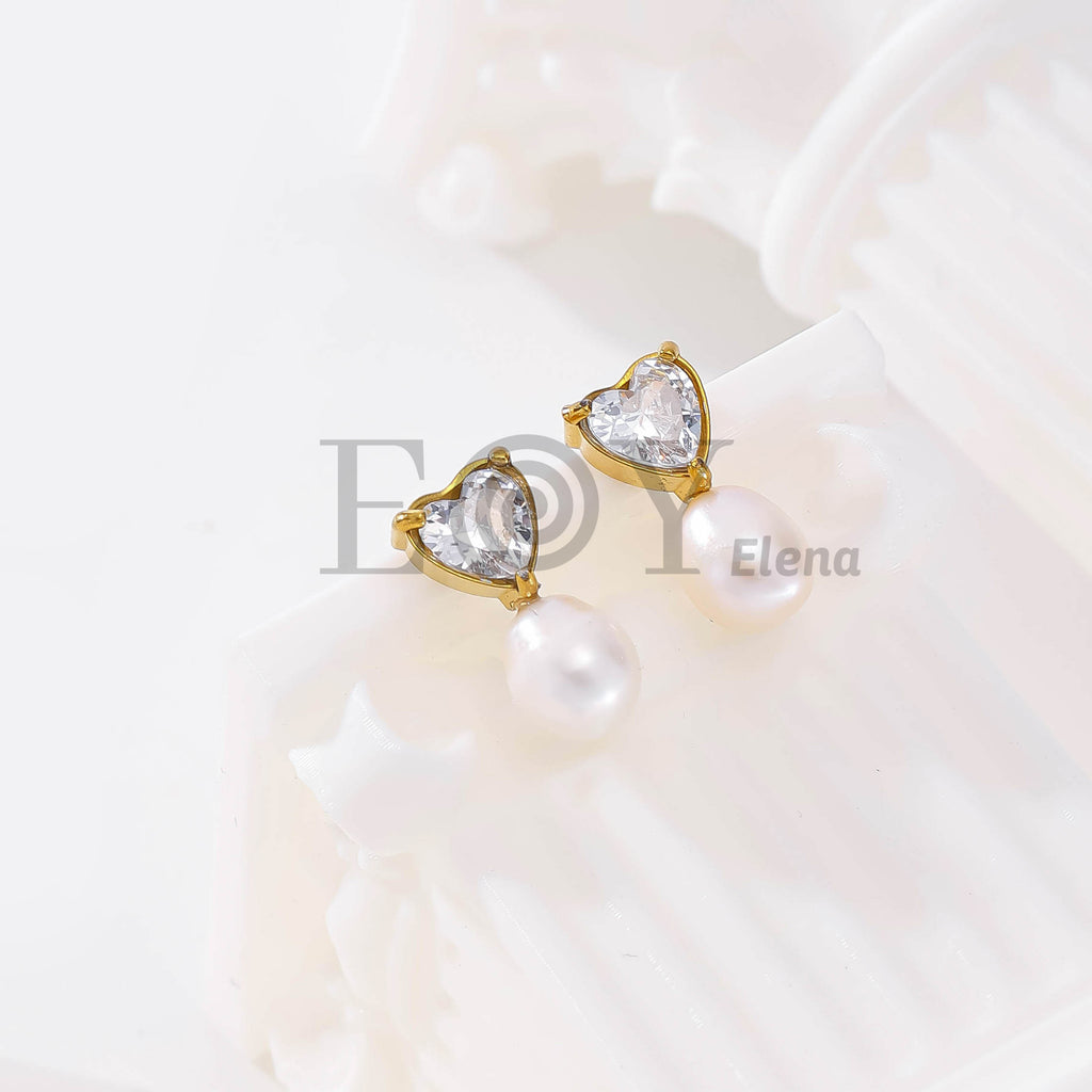 Pendientes Corazón de Perla