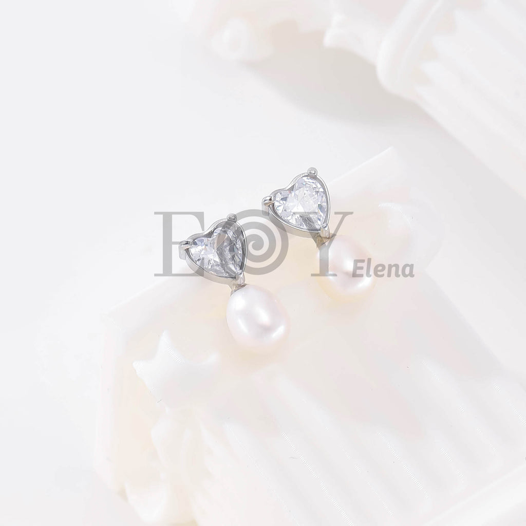 Pendientes Corazón de Perla