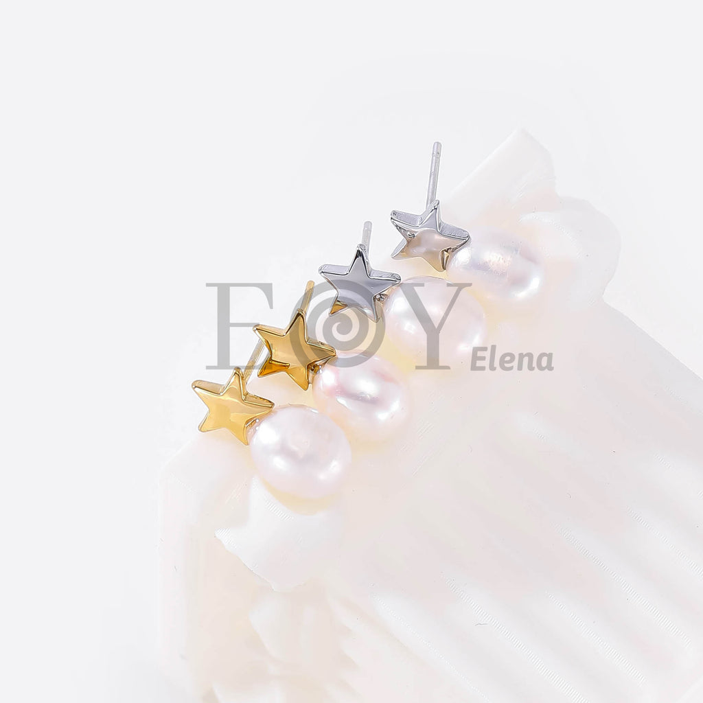 Pendientes Estrella de Perla