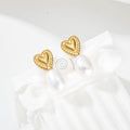 Pendientes Corazón y Perla