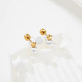 Pendientes estrella y perla
