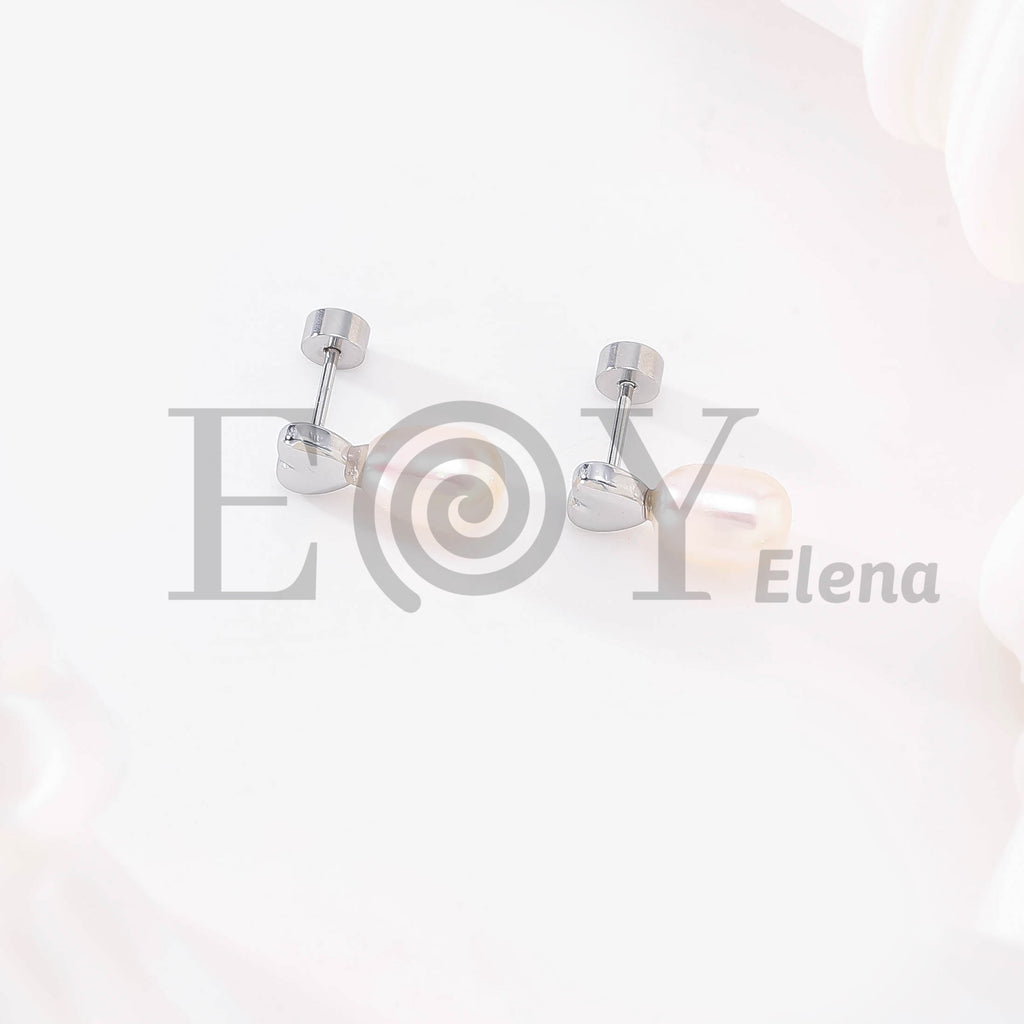 Pendientes Corazón con Perla