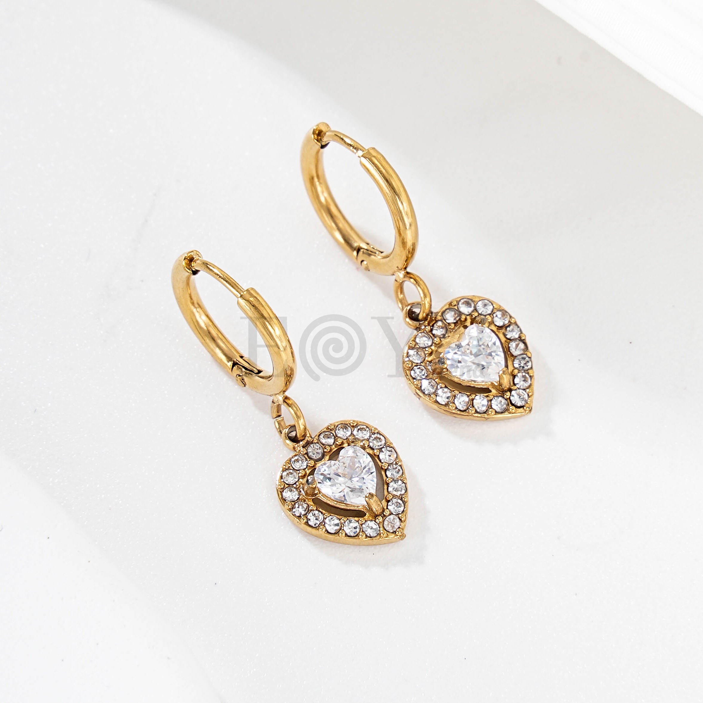 Pendientes Corazón de Circonitas