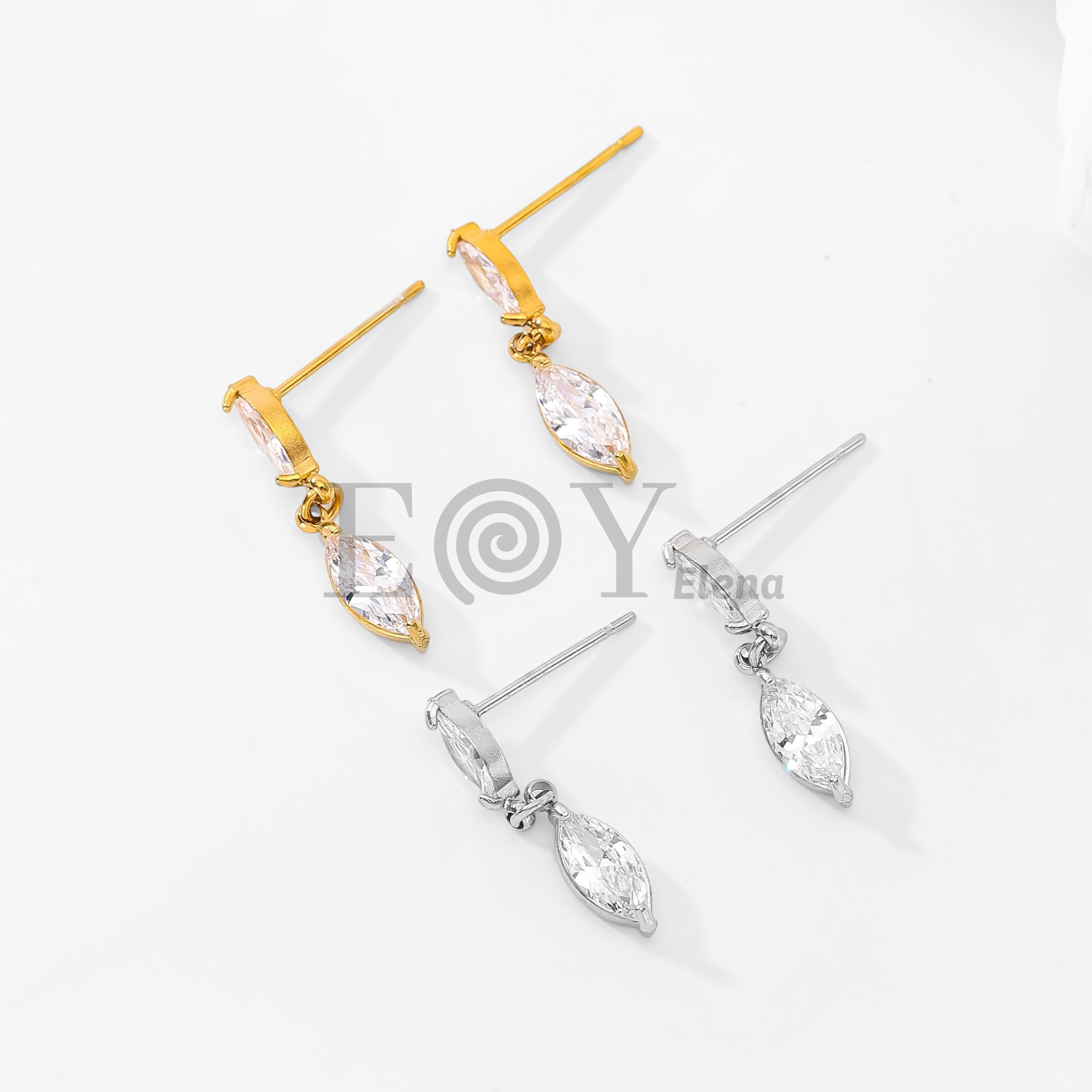 Pendientes doble lágrima