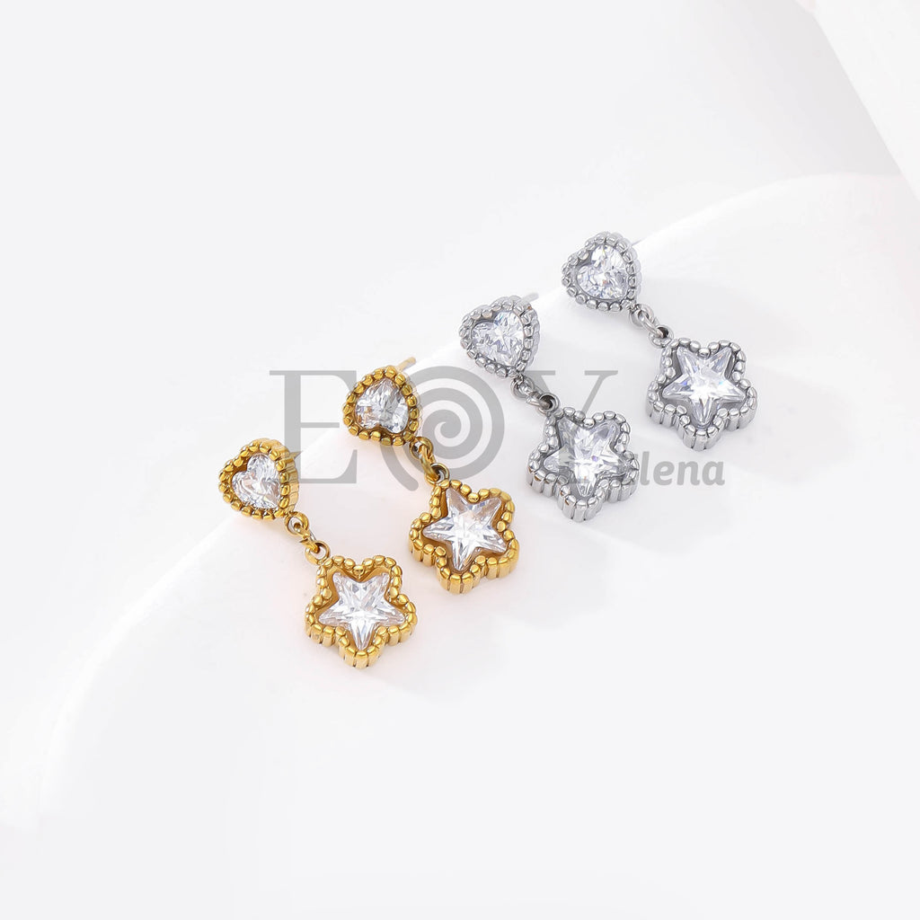 Pendientes Corazón y Estrella