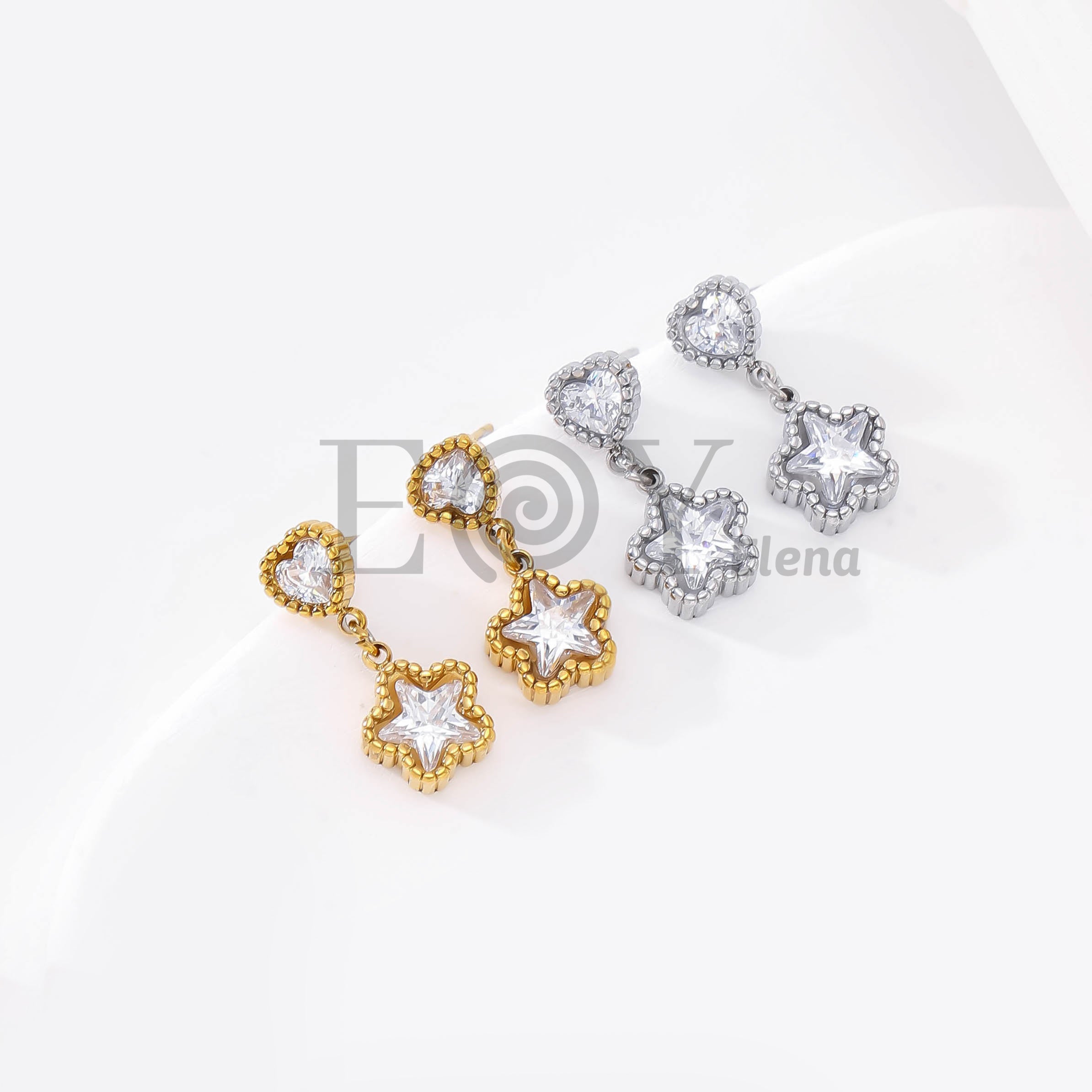 Pendientes Corazón y Estrella