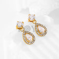 Pendientes con circonita y gota