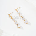Pendientes largos circonita corazón