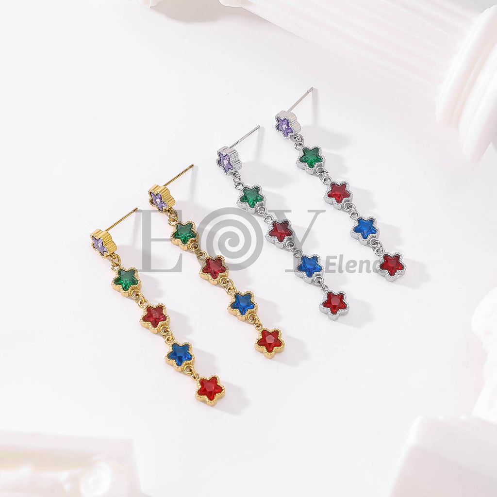 Pendientes Estrellas Cascada