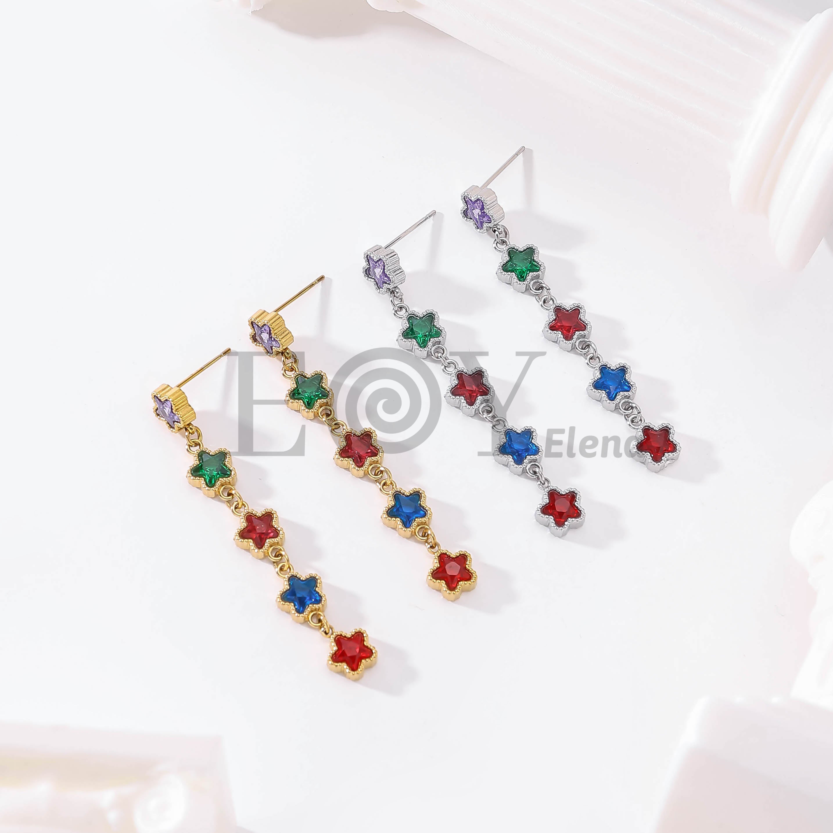 Pendientes Estrellas Cascada