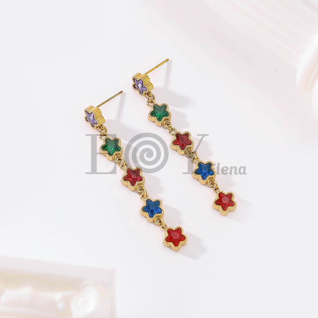 Pendientes Estrellas Cascada