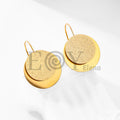 Pendientes doble círculo