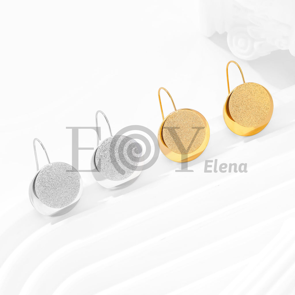 Pendientes doble círculo