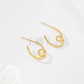 Pendientes de aro irregular