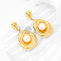 Pendientes grandes con perla
