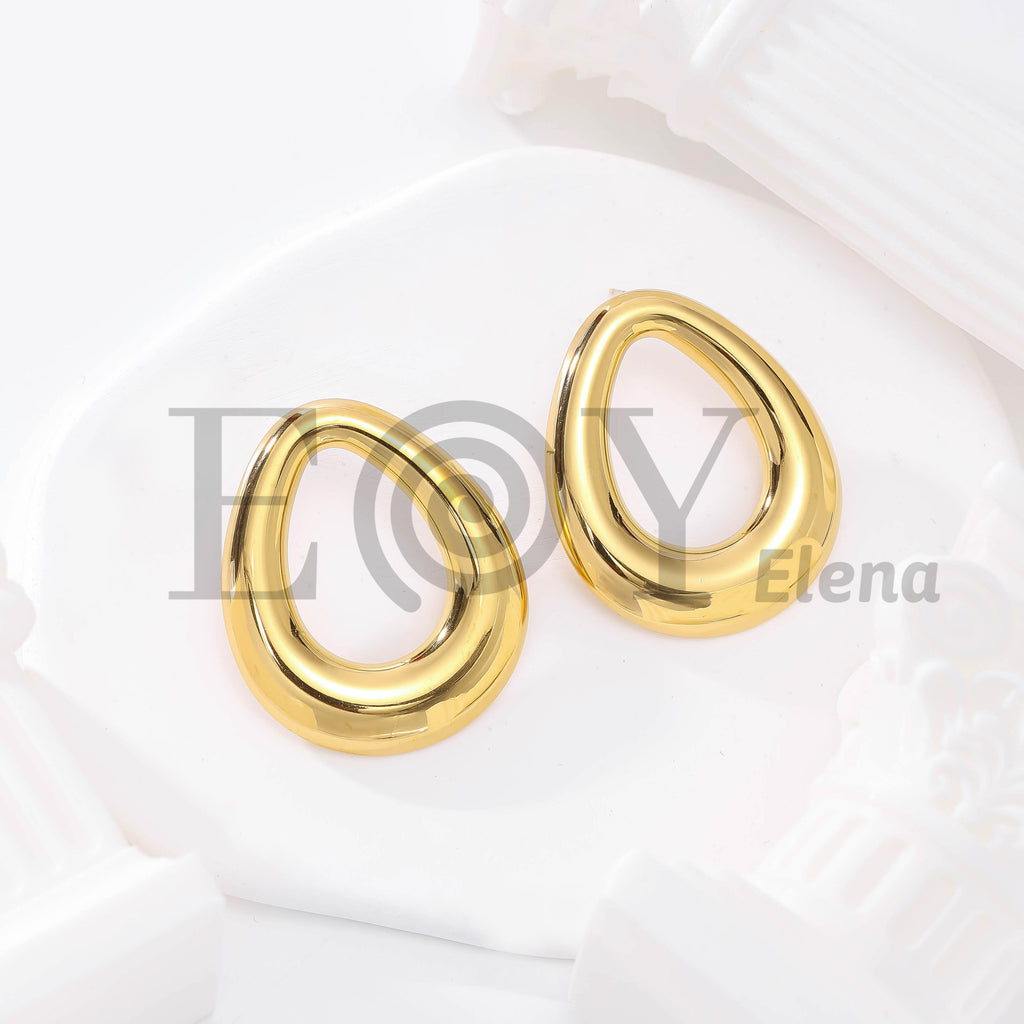 Pendientes Óvalo Hueco