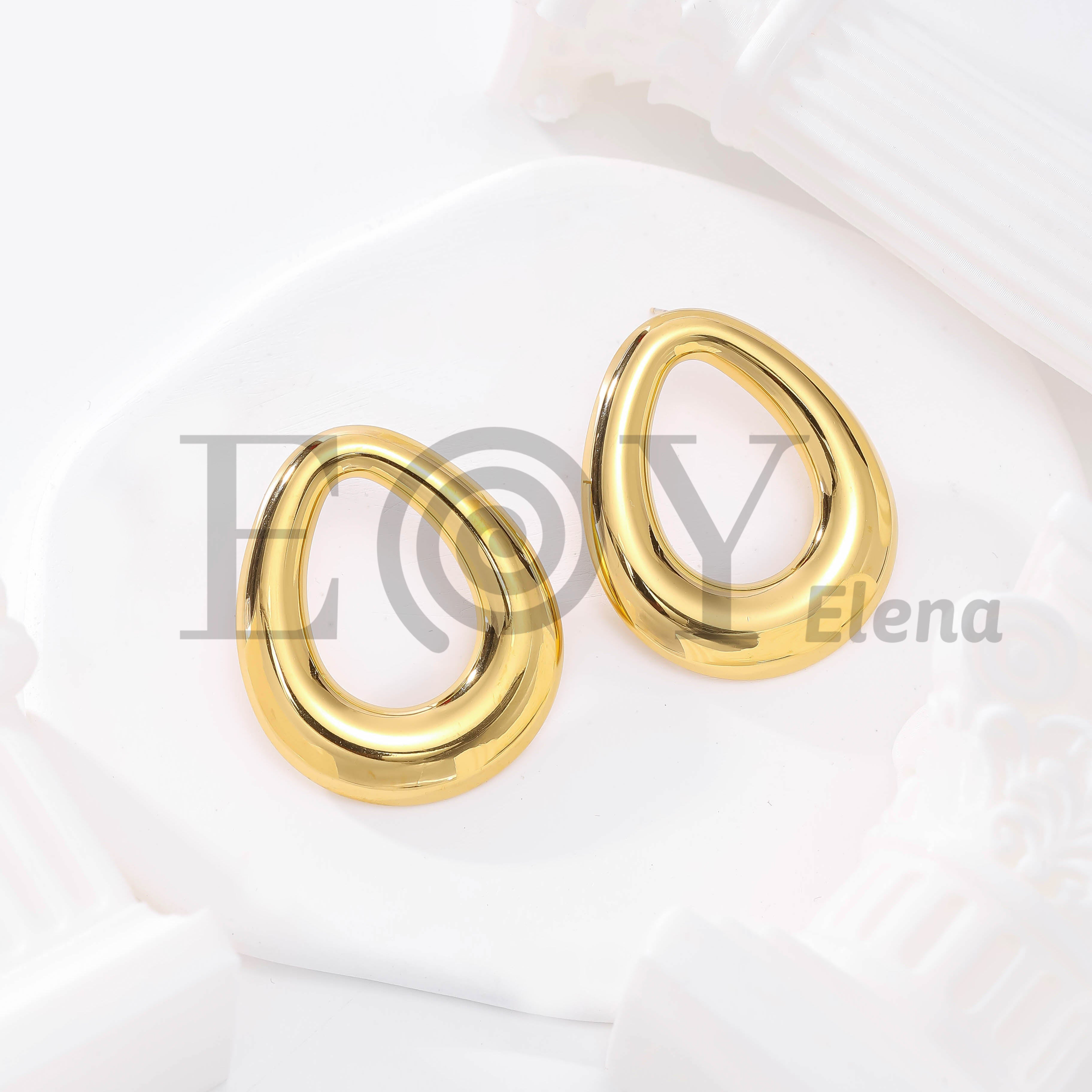 Pendientes Óvalo Hueco